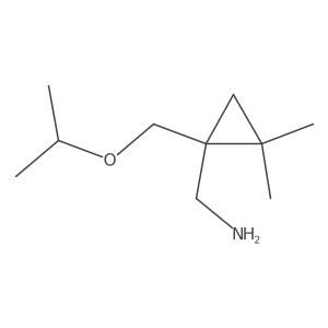 {2,2-Dimethyl-1-[(propan-2-yloxy)methyl]cyclopropyl}methanamine Structure