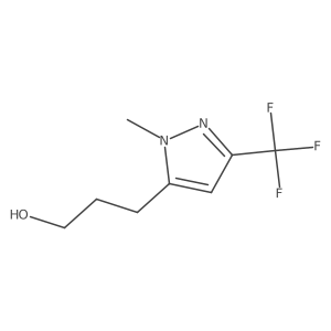 3-[1-methyl-3-(trifluoromethyl)-1H-pyrazol-5-yl]propan-1-ol Structure
