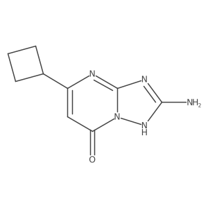 2-amino-5-cyclobutyl-3H,7H-[1,2,4]triazolo[1,5-a]pyrimidin-7-one结构式