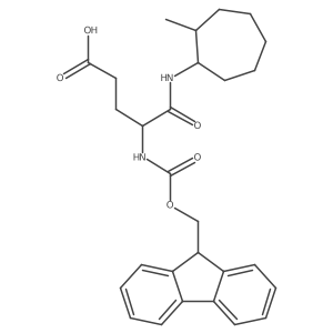 4-({[(9H-fluoren-9-yl)methoxy]carbonyl}amino)-4-[(2-methylcycloheptyl)carbamoyl]butanoic acid结构式