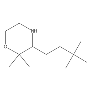 3-(3,3-Dimethylbutyl)-2,2-dimethylmorpholine结构式