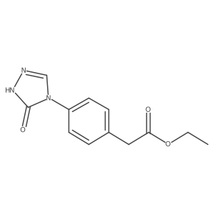 ethyl [4-(5-oxo-1,5-dihydro-4H-1,2,4-triazol-4-yl)phenyl]acetate结构式