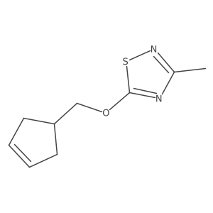 5-[(Cyclopent-3-en-1-yl)methoxy]-3-methyl-1,2,4-thiadiazole Structure