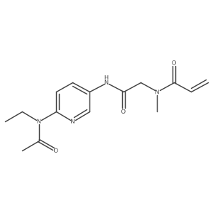 N-({[6-(N-ethylacetamido)pyridin-3-yl]carbamoyl}methyl)-N-methylprop-2-enamide结构式