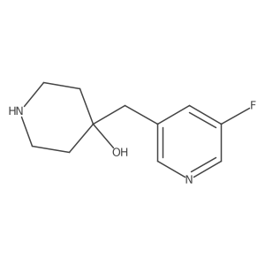 4-[(5-Fluoropyridin-3-yl)methyl]piperidin-4-ol Structure