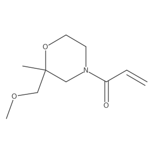 1-[2-(Methoxymethyl)-2-methylmorpholin-4-yl]prop-2-en-1-one Structure