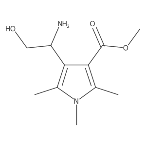 methyl 4-[(1R)-1-amino-2-hydroxyethyl]-1,2,5-trimethyl-1H-pyrrole-3-carboxylate Structure