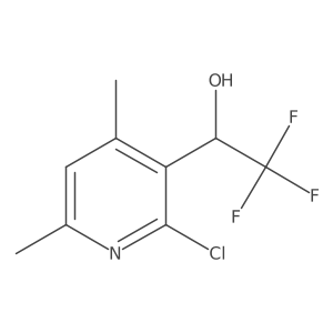 (1R)-1-(2-chloro-4,6-dimethylpyridin-3-yl)-2,2,2-trifluoroethan-1-ol结构式
