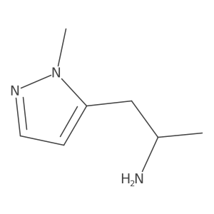 (2R)-1-(1-methyl-1H-pyrazol-5-yl)propan-2-amine Structure