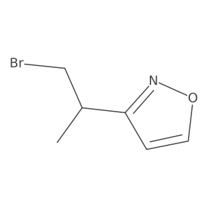 3-(1-Bromopropan-2-yl)-1,2-oxazole Structure