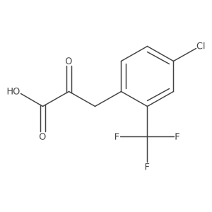 3-[4-Chloro-2-(trifluoromethyl)phenyl]-2-oxopropanoic acid结构式