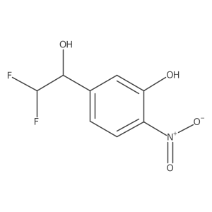 5-(2,2-Difluoro-1-hydroxyethyl)-2-nitrophenol结构式