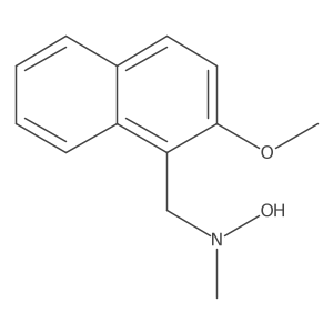 N-[(2-methoxynaphthalen-1-yl)methyl]-N-methylhydroxylamine Structure