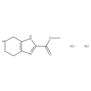 Methyl 4,5,6,7-tetrahydro-1H-imidazo[4,5-c]pyridine-2-carboxylate dihydrochloride结构式