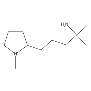 2-Methyl-5-(1-methylpyrrolidin-2-yl)pentan-2-amine Structure