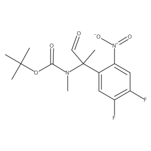 tert-butyl N-[2-(4,5-difluoro-2-nitrophenyl)-1-oxopropan-2-yl]-N-methylcarbamate Structure