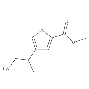 methyl 4-(1-aminopropan-2-yl)-1-methyl-1H-pyrrole-2-carboxylate Structure