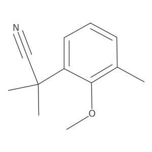 2-(2-Methoxy-3-methylphenyl)-2-methylpropanenitrile结构式