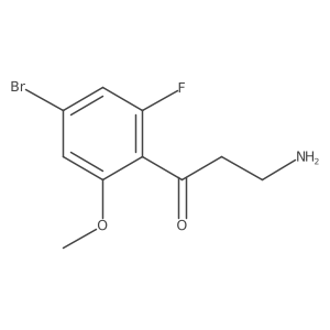 3-Amino-1-(4-bromo-2-fluoro-6-methoxyphenyl)propan-1-one Structure