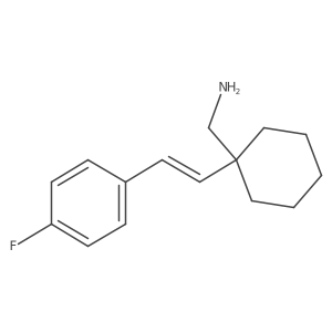 {1-[2-(4-Fluorophenyl)ethenyl]cyclohexyl}methanamine结构式