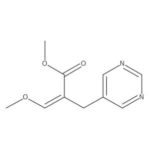 Methyl 2-((5-pyrimidyl)methyl)-3-methoxyacrylate结构式