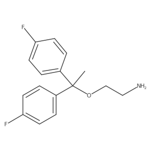 2-(1,1-Bis(4-fluorophenyl)ethoxy)ethan-1-amine结构式