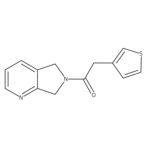 1-(5H-pyrrolo[3,4-b]pyridin-6(7H)-yl)-2-(thiophen-3-yl)ethanone结构式