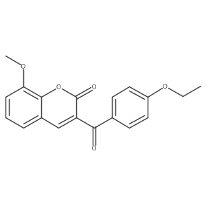 3-(4-ethoxybenzoyl)-8-methoxy-2H-chromen-2-one结构式