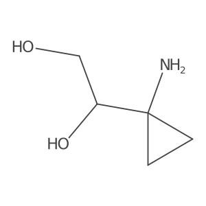 1-(1-Aminocyclopropyl)ethane-1,2-diol结构式