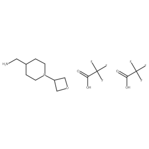 (1-(Oxetan-3-YL)piperidin-4-YL)methanamine 2tfa结构式