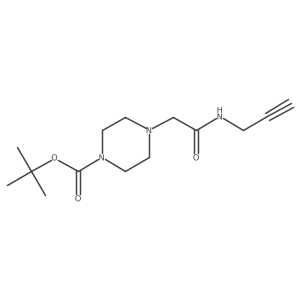 Tert-butyl 4-{[(prop-2-yn-1-yl)carbamoyl]methyl}piperazine-1-carboxylate Structure