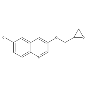 6-Chloro-3-(oxiran-2-ylmethoxy)quinoline结构式