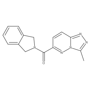 2-{3-methyl-[1,2,4]triazolo[4,3-b]pyridazine-6-carbonyl}-2,3-dihydro-1H-isoindole Structure