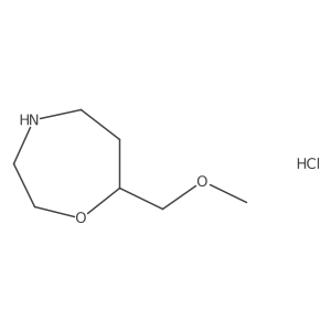 7-(Methoxymethyl)-1,4-oxazepane hydrochloride结构式