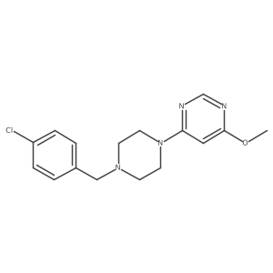 4-{4-[(4-Chlorophenyl)methyl]piperazin-1-yl}-6-methoxypyrimidine结构式