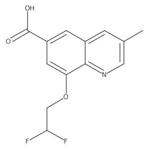 8-(2,2-Difluoroethoxy)-3-methyl-6-quinolinecarboxylic acid Structure