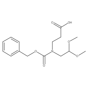 3-{[(Benzyloxy)carbonyl](2,2-dimethoxyethyl)amino}propanoic acid Structure