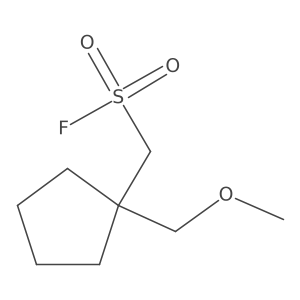 [1-(Methoxymethyl)cyclopentyl]methanesulfonyl fluoride Structure