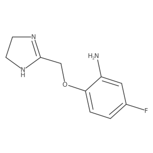 2-[(4,5-dihydro-1H-imidazol-2-yl)methoxy]-5-fluoroaniline Structure
