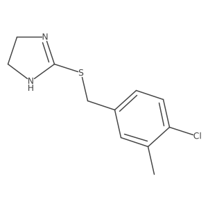 2-{[(4-chloro-3-methylphenyl)methyl]sulfanyl}-4,5-dihydro-1H-imidazole Structure