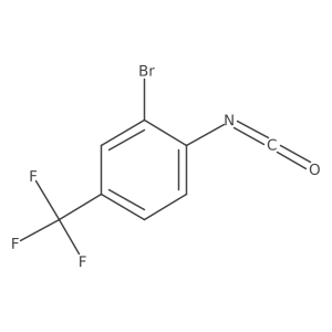2-Bromo-1-isocyanato-4-(trifluoromethyl)benzene Structure