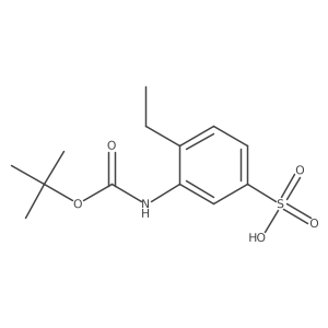 3-{[(Tert-butoxy)carbonyl]amino}-4-ethylbenzene-1-sulfonic acid Structure