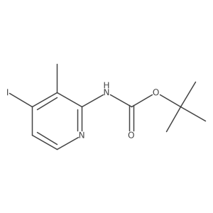 tert-butyl N-(4-iodo-3-methylpyridin-2-yl)carbamate Structure