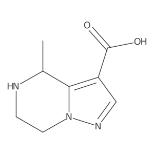 4-methyl-4H,5H,6H,7H-pyrazolo[1,5-a]pyrazine-3-carboxylic acid Structure
