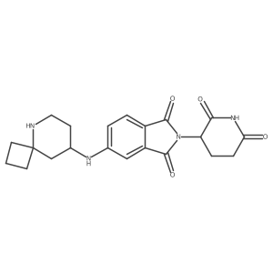 5-({5-azaspiro[3.5]nonan-8-yl}amino)-2-(2,6-dioxopiperidin-3-yl)-2,3-dihydro-1H-isoindole-1,3-dione Structure
