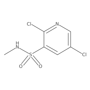 2,5-dichloro-N-methylpyridine-3-sulfonamide结构式