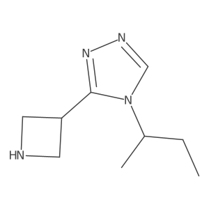 3-(Azetidin-3-yl)-4-(sec-butyl)-4H-1,2,4-triazole结构式