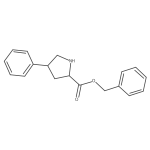 benzyl (2S,4R)-4-phenylpyrrolidine-2-carboxylate Structure