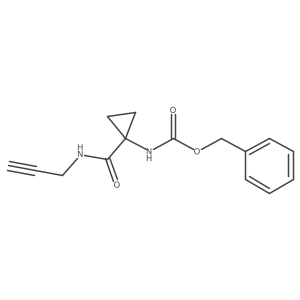 benzyl N-{1-[(prop-2-yn-1-yl)carbamoyl]cyclopropyl}carbamate Structure