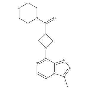 4-(1-{3-Methyl-[1,2,4]triazolo[4,3-a]pyrazin-8-yl}azetidine-3-carbonyl)morpholine Structure